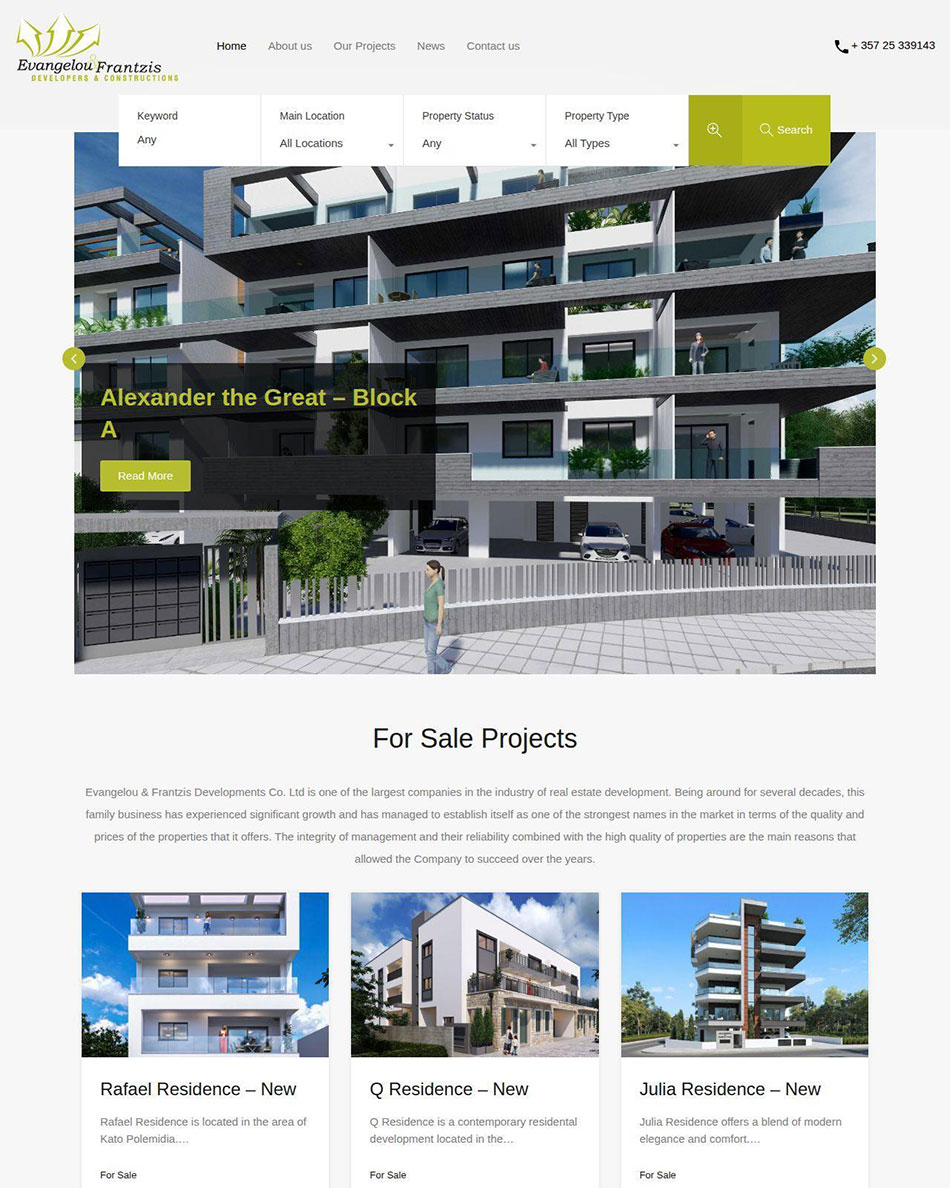 Evangelou & Frantzis Developments